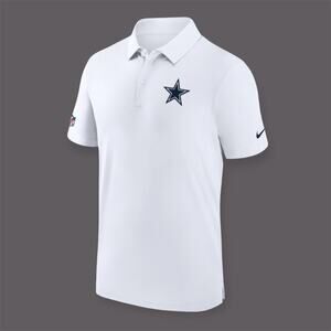 Dallas Cowboys NIKE Dri-fit NFL Polo Shirt Large White